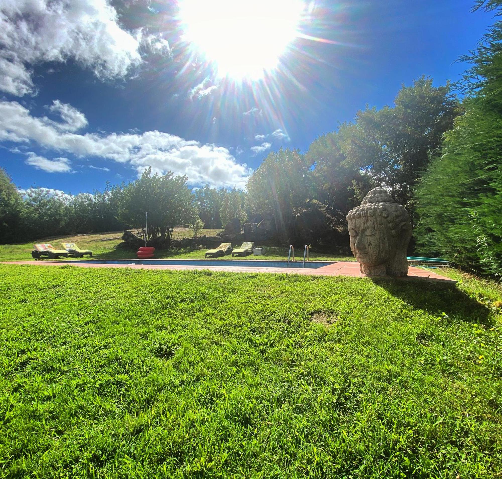 Habitaciones Con Bano Individual En Casa De Campo. Piscina. Amoeiro エクステリア 写真