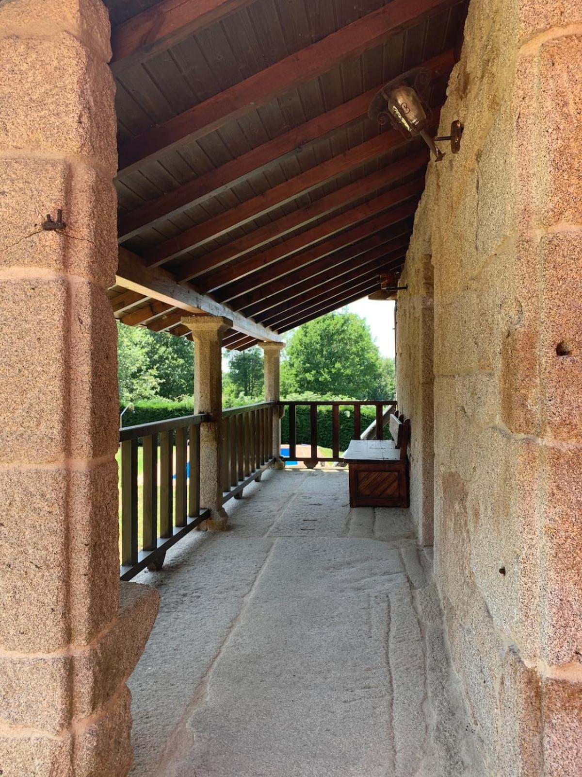 Habitaciones Con Bano Individual En Casa De Campo. Piscina. Amoeiro エクステリア 写真