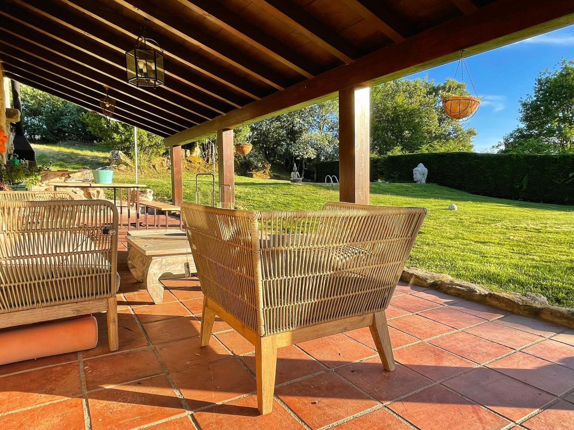 Habitaciones Con Bano Individual En Casa De Campo. Piscina. Amoeiro エクステリア 写真